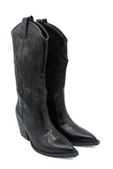 Gaia Shoes S26634 Texani con tipici ricami decorativi