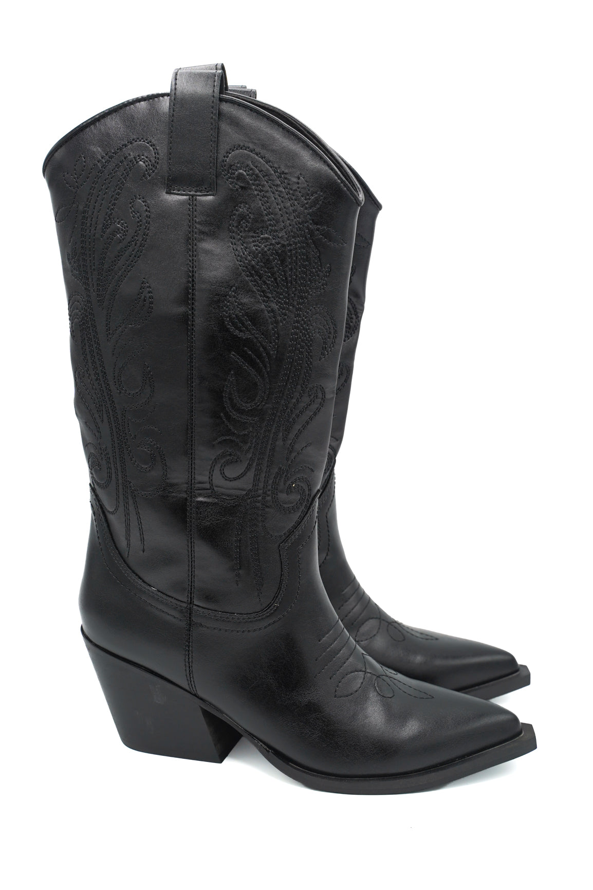 Gaia Shoes S26634 Texani con tipici ricami decorativi