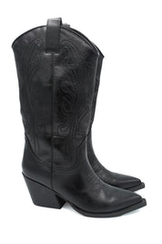 Gaia Shoes S26634 Texani con tipici ricami decorativi