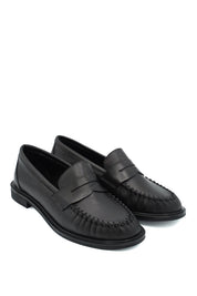 Gaia Shoes 100270326 Penny loafer arricciato in pelle