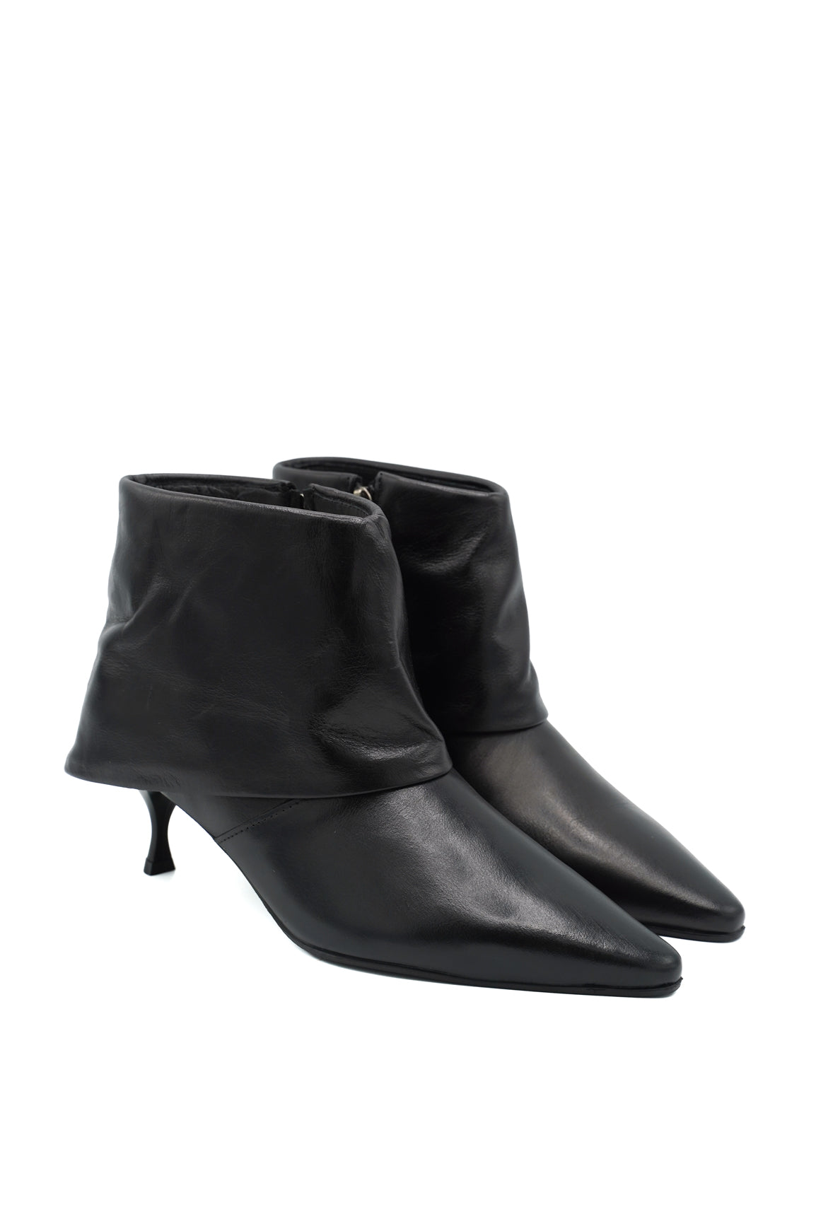 Gaia Shoes 115270300 Tronchetti in pelle con effetto risvolto