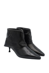 Gaia Shoes 115270300 Tronchetti in pelle con effetto risvolto