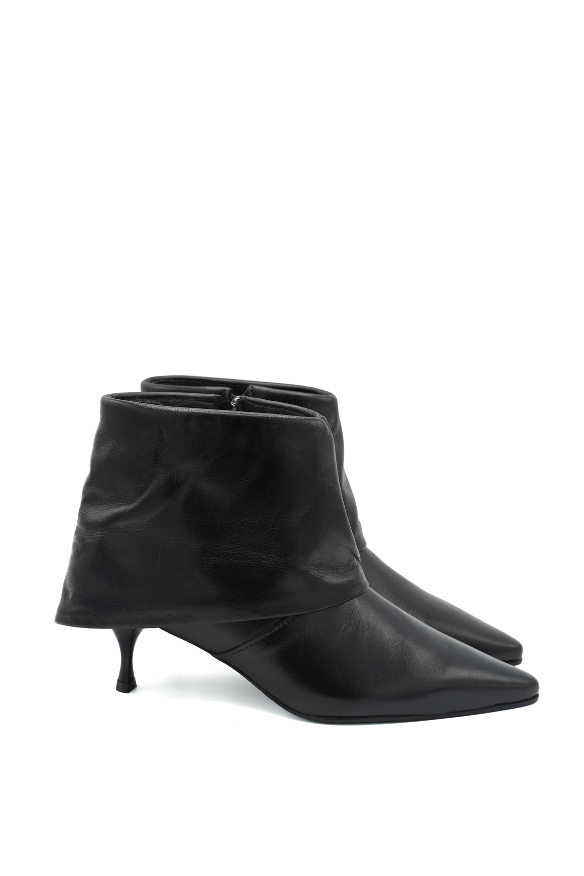 Gaia Shoes 115270300 Tronchetti in pelle con effetto risvolto