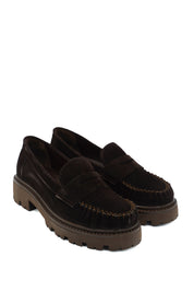 Gaia Shoes 100270007 Mocassini chunky scamosciati