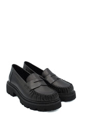 Gaia Shoes 100270007 Mocassini stile college con suola chunky