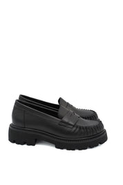 Gaia Shoes 100270007 Mocassini stile college con suola chunky