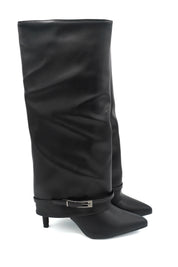 Gaia Shoes Margherita Stivali a punta con piegone