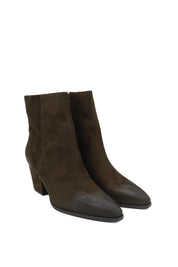 Gaia Shoes Alessia Ankle boot scamosciato con punta affusolata