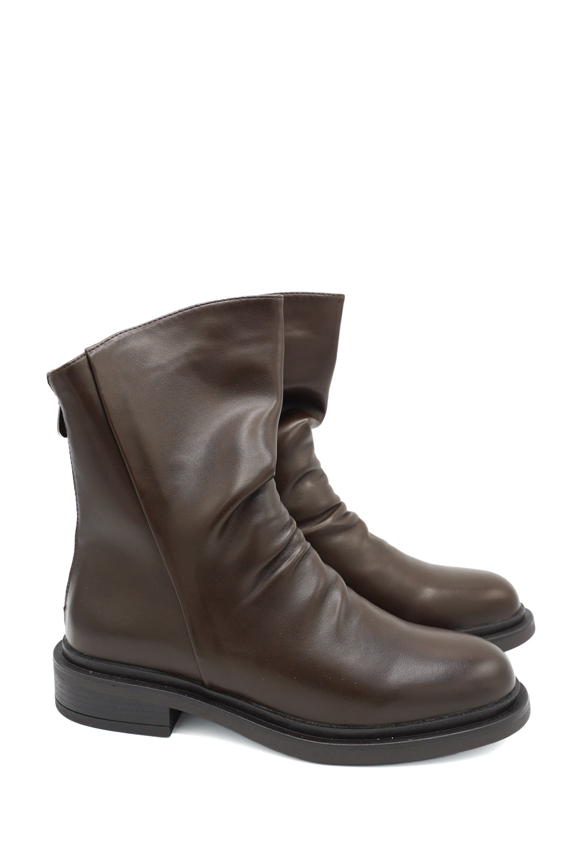 Gaia Shoes Sofia Stivaletti drappeggiati con gambale morbido
