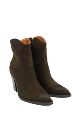 Gaia Shoes Susanna Texani scamosciati con tacco 9 cm