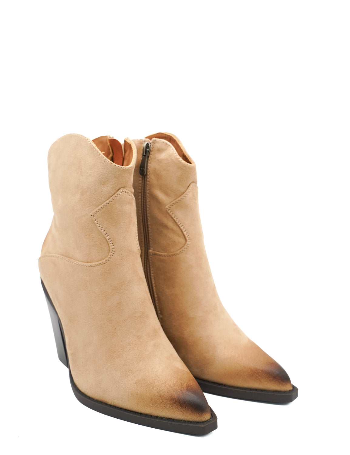 Gaia Shoes Susanna Texani scamosciati con tacco 9 cm