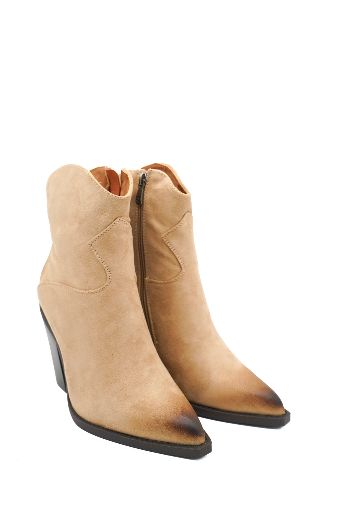 Gaia Shoes Susanna Texani scamosciati con tacco 9 cm