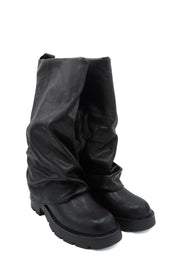 Gaia Shoes 123 Stivali fold-over con suola carrarmato
