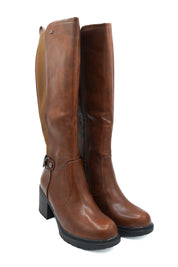 Gaia Shoes 357 Stivali alti al ginocchio con fibbia