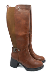 Gaia Shoes 357 Stivali alti al ginocchio con fibbia