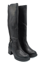Gaia Shoes 357 Stivali con tacco medio e cinturino con fibbia