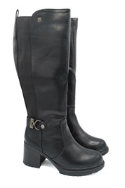 Gaia Shoes 357 Stivali con tacco medio e cinturino con fibbia