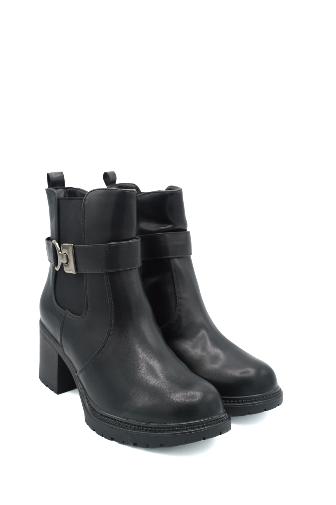 Gaia Shoes 354 Stivaletti con cinturino decorativo con morsetto