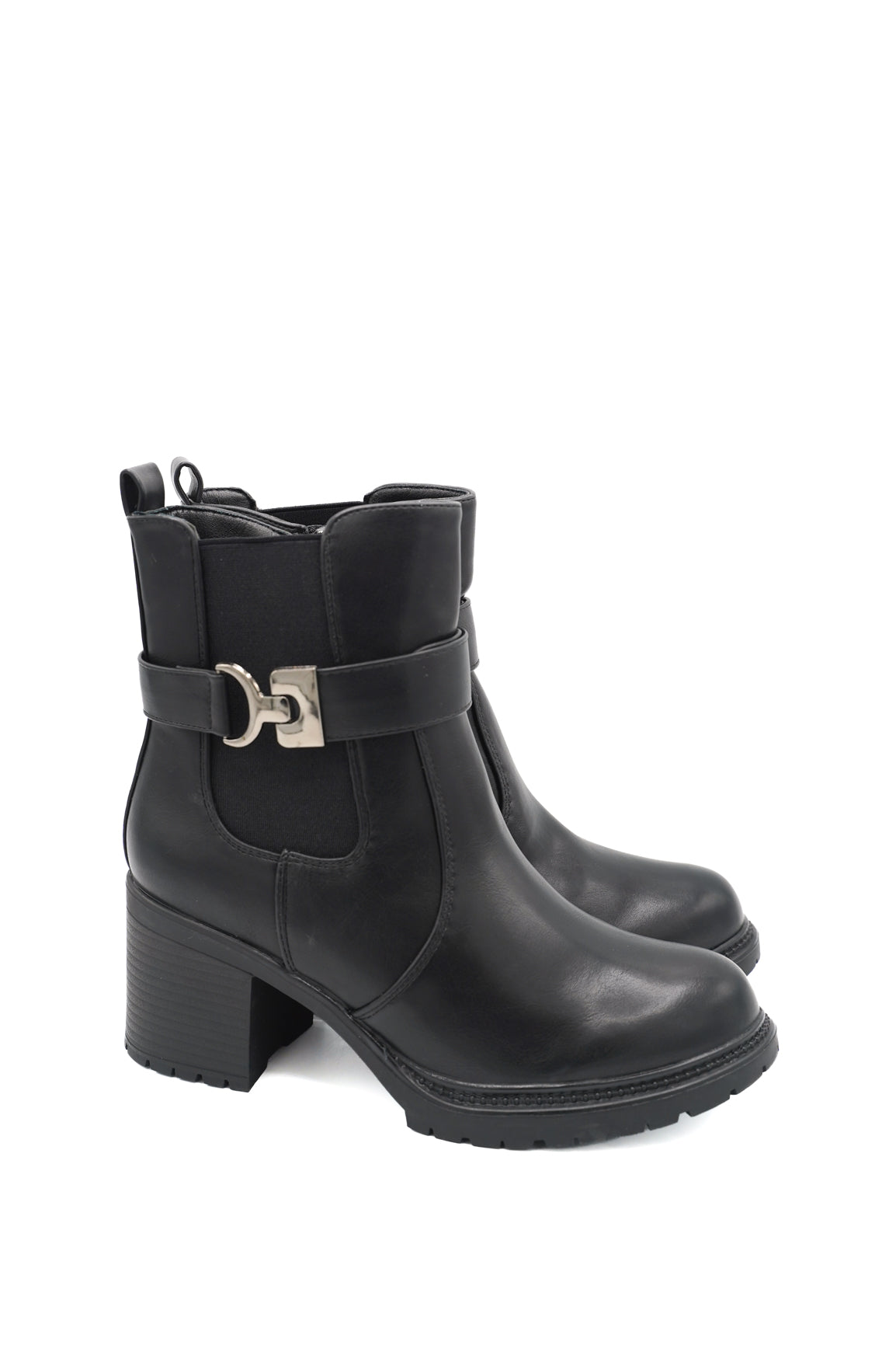 Gaia Shoes 354 Stivaletti con cinturino decorativo con morsetto