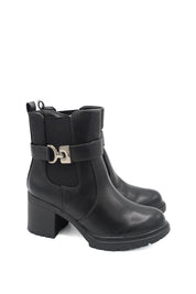 Gaia Shoes 354 Stivaletti con cinturino decorativo con morsetto