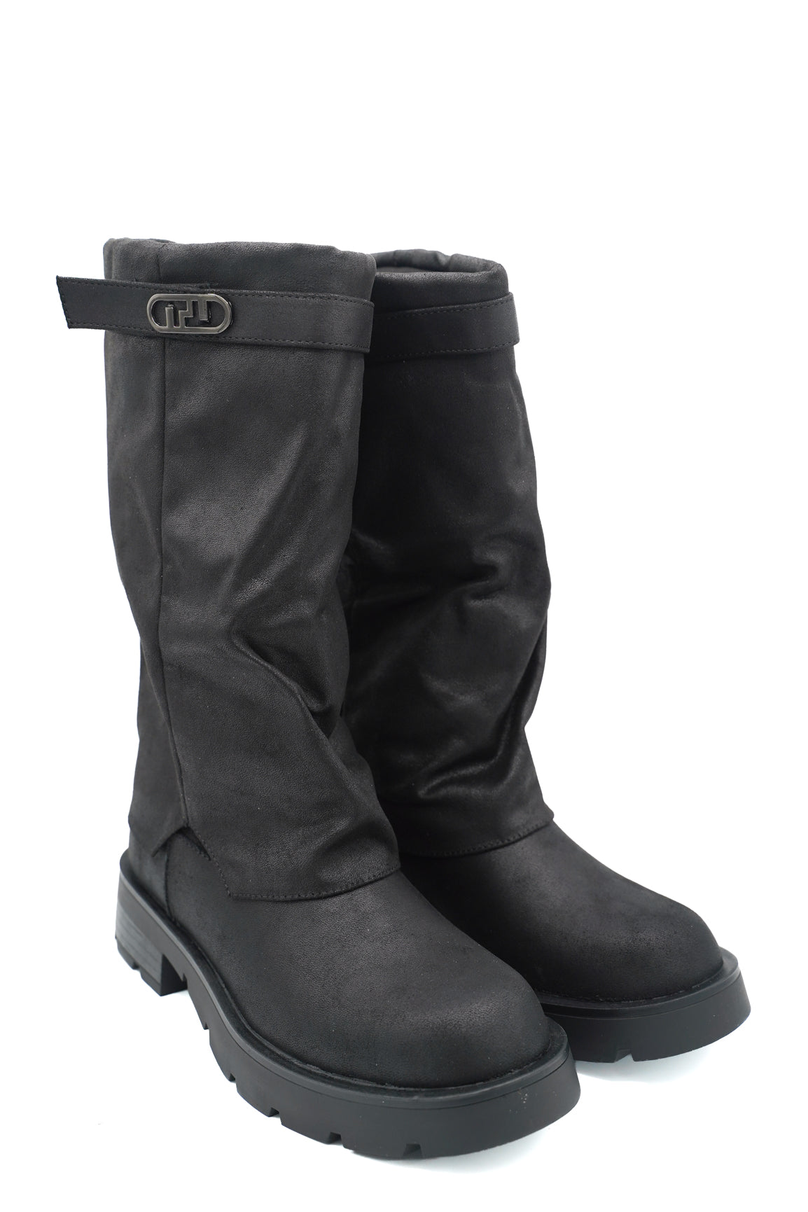Gaia Shoes 132 Stivali con gambale morbido con track sole