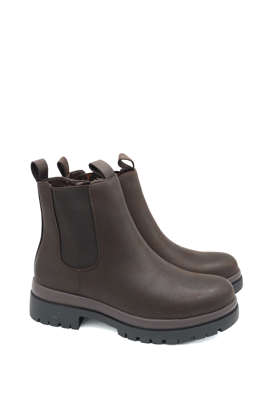 Gaia Shoes 556 Stivaletti chelsea ocon suola track in gomma