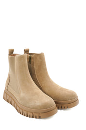 Gaia Shoes 143 Chelsea boot scamosciati con suola spessa