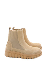 Gaia Shoes 143 Chelsea boot scamosciati con suola spessa
