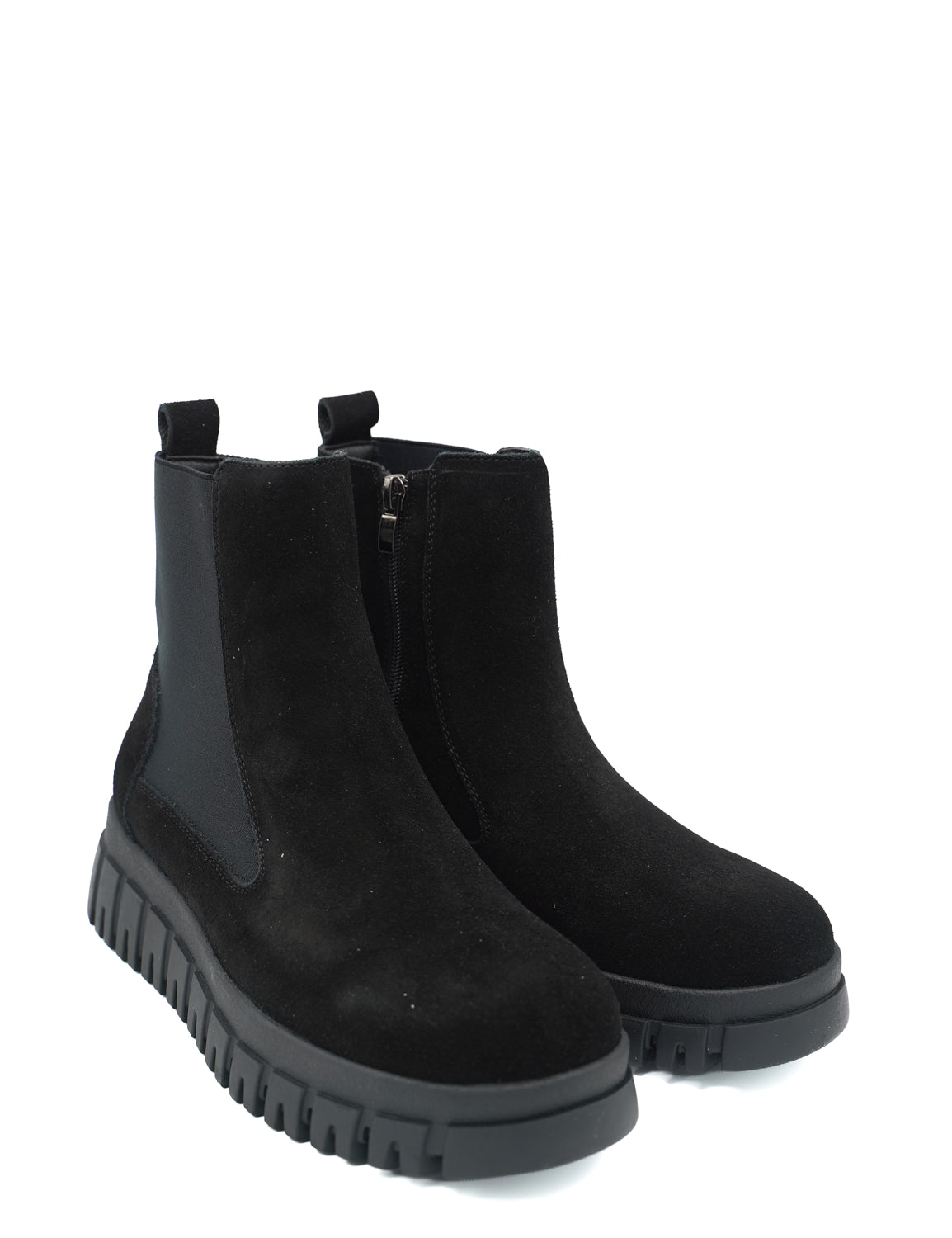 Gaia Shoes 143 Chelsea boot scamosciati con suola spessa