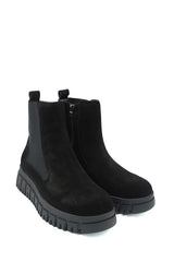 Gaia Shoes 143 Chelsea boot scamosciati con suola spessa