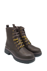 Gaia Shoes 551 Anfibi con passalacci e dettagli metallici dorati