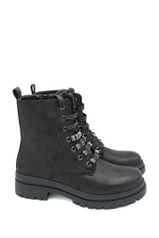 Gaia Shoes 551 Anfibi stringati con dettagli gioiello