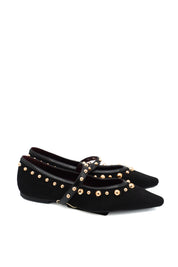 Isteria 1272 Mary Jane Ingridin suede con borchie sferiche