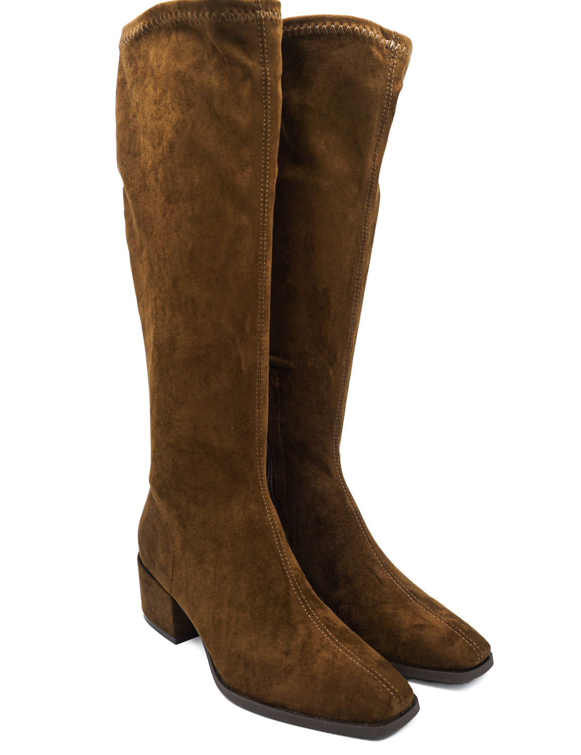 Gaia Shoes Altea Stivali alti scamosciati con punta squadrata