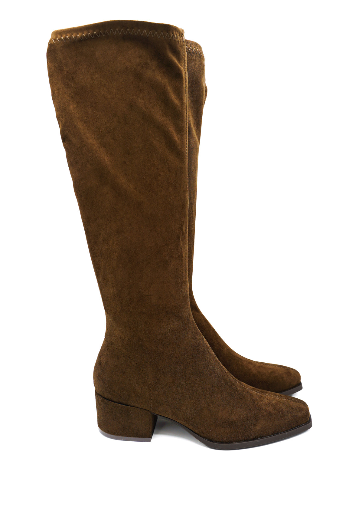 Gaia Shoes Altea Stivali alti scamosciati con punta squadrata