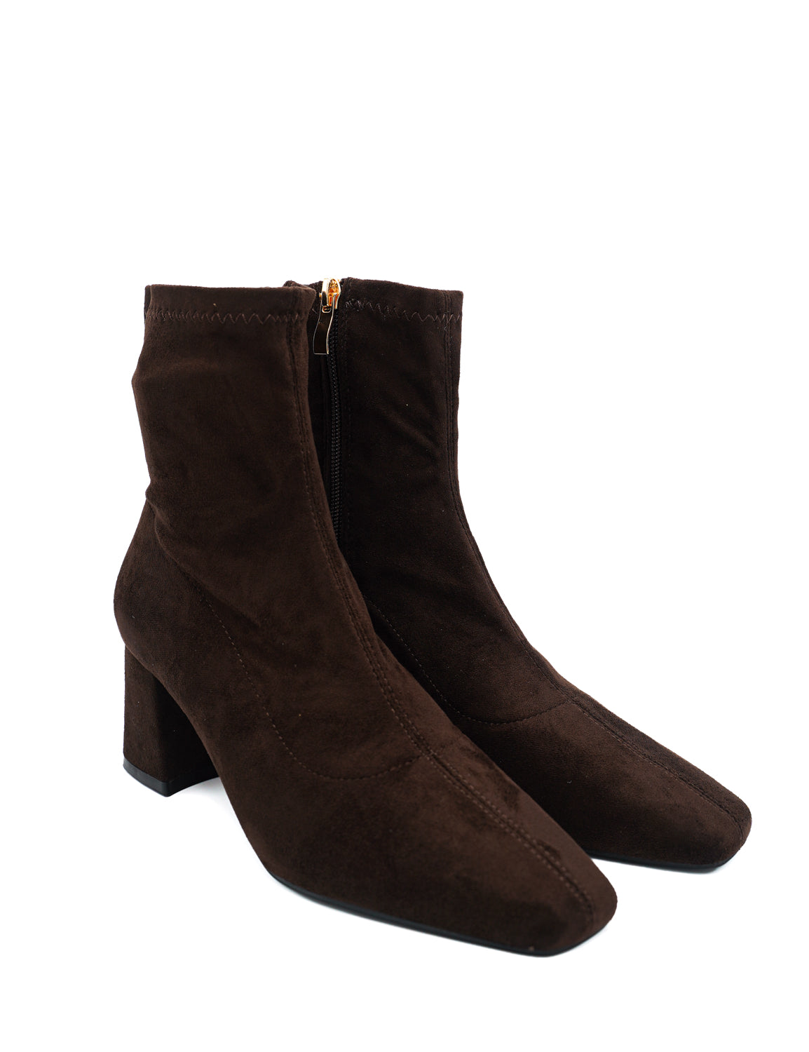 Gaia Shoes Azzurra Sock boot con punta squadrata