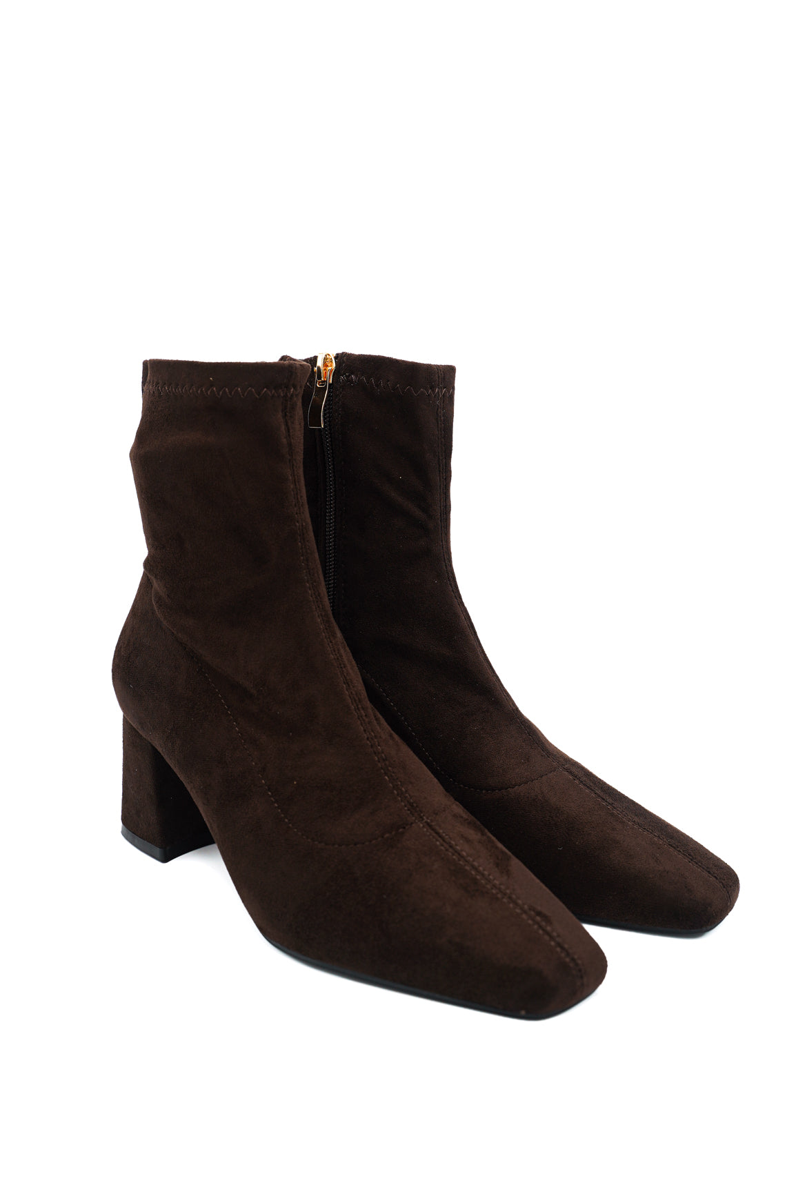 Gaia Shoes Azzurra Sock boot con punta squadrata