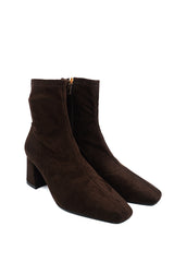 Gaia Shoes Azzurra Sock boot con punta squadrata
