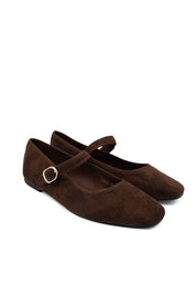 Gaia Shoes Ramona Ballerine scamosciate con cinturino