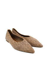 Gaia Shoes Rosalia Ballerine a punta con lavorazione intrecciata