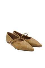 Gaia Shoes Romina Ballerine Mary Jane con lavorazione intrecciata