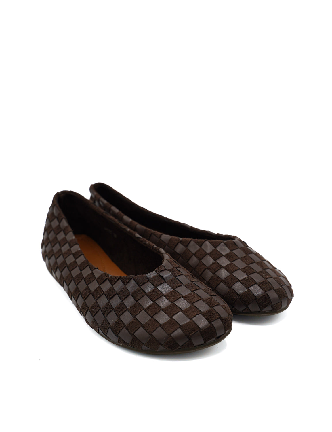 Gaia Shoes Raffaella Ballerine a punta tonda con motivo a scacchi