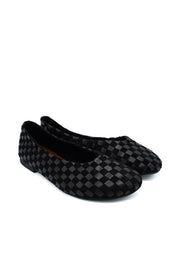 Gaia Shoes Raffaella Ballerine a punta tonda con motivo a scacchi