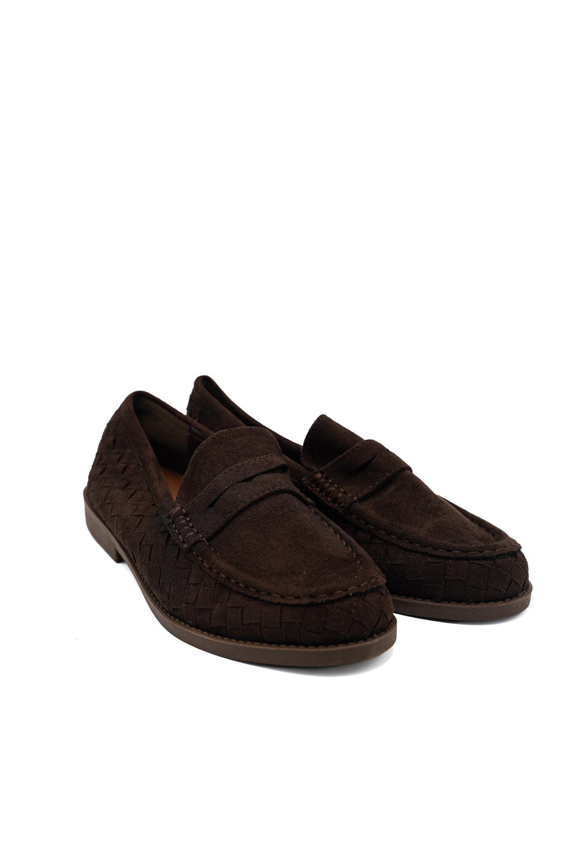 Gaia Shoes Rita Mocassini penny loafer scamosciati intrecciati