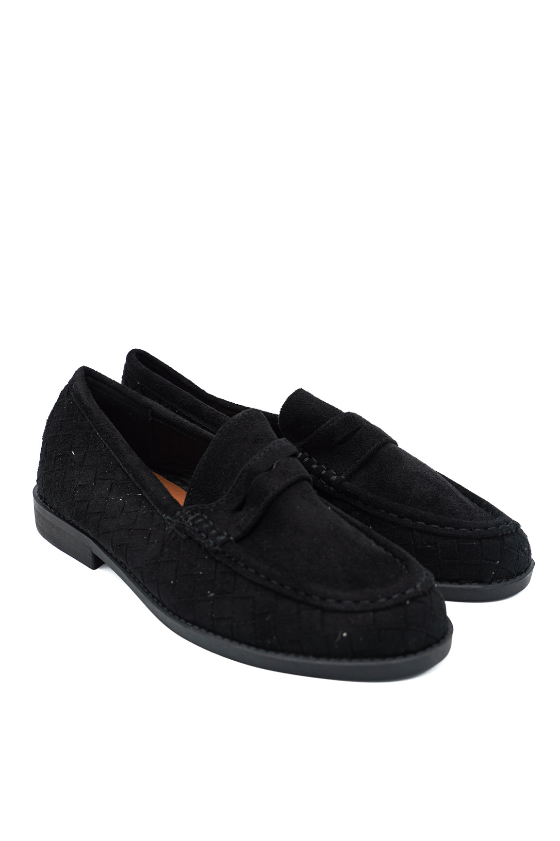 Gaia Shoes Rita Mocassini penny loafer scamosciati intrecciati