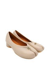Gaia Shoes Rosaria Ballerine con punta divisa e tacco cilindrico basso