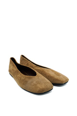 Gaia Shoes Rosa Ballerine flat con scollo a goccia