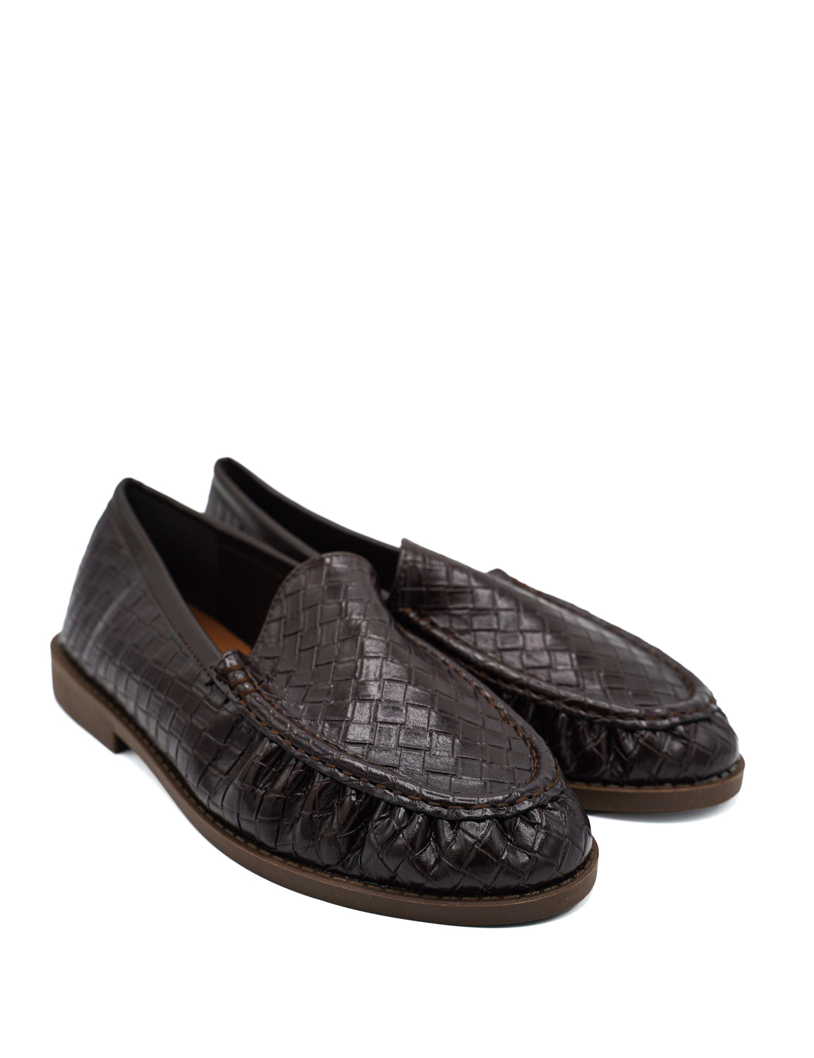 Gaia Shoes Regina Mocassini con lavorazione intrecciata