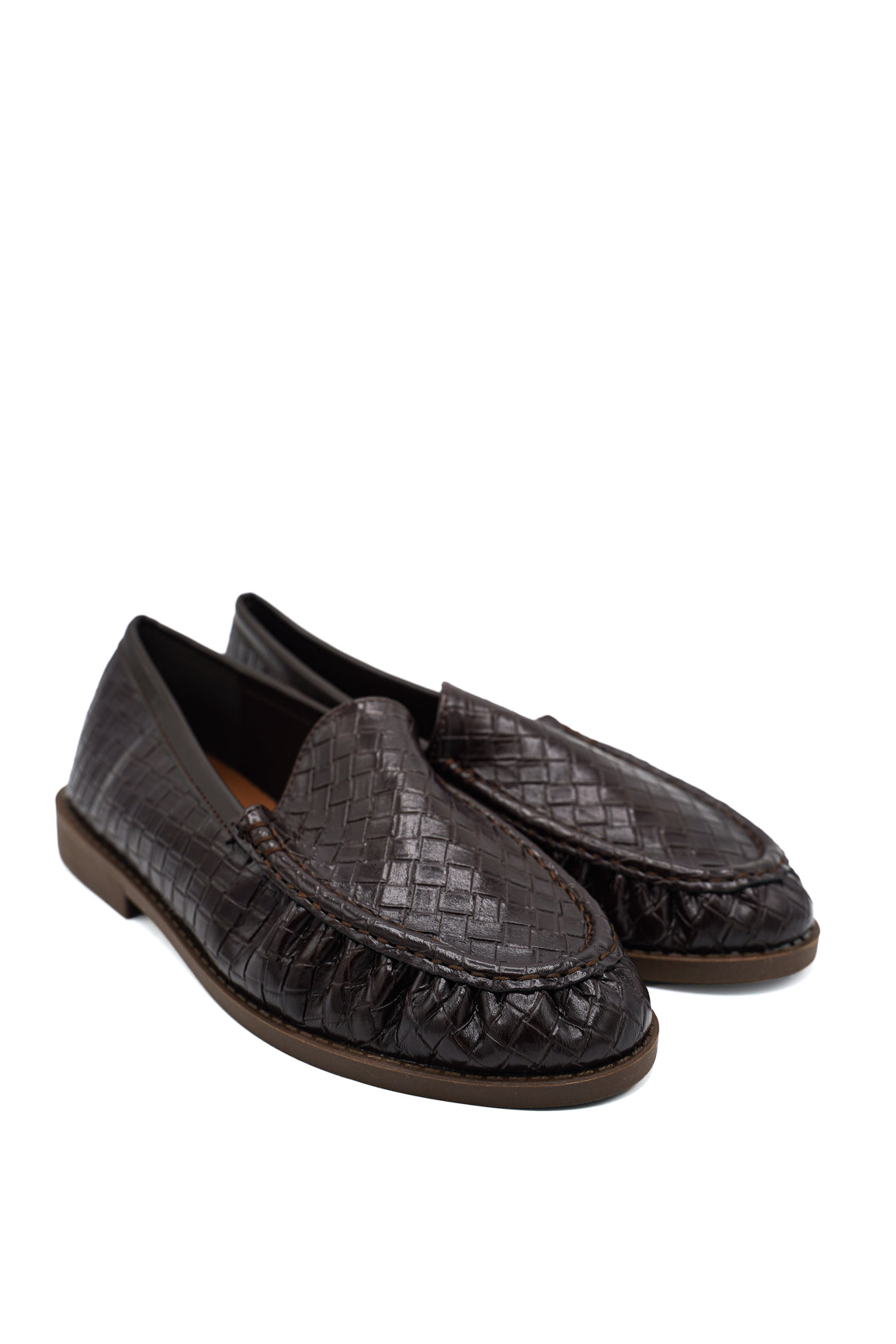Gaia Shoes Regina Mocassini con lavorazione intrecciata