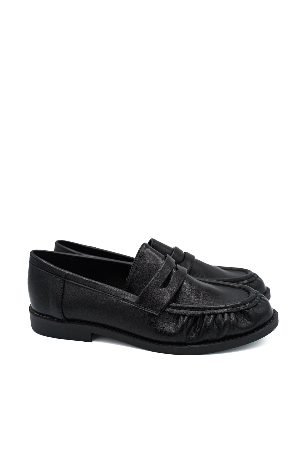 Gaia Shoes Renata Mocassini a lavorazione mrobida e dettagli arricciati